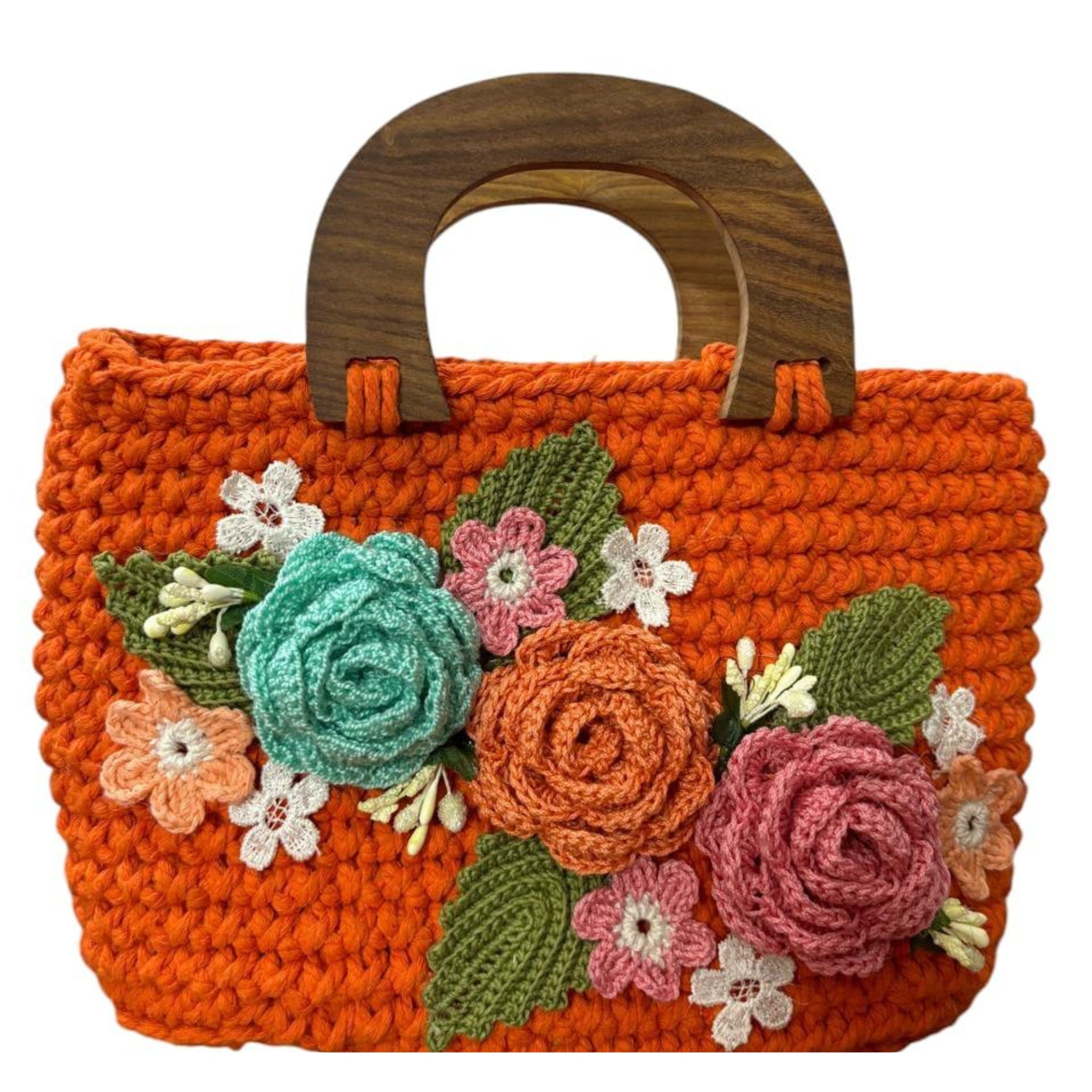 Handcrafted Macramé Floral Handbag – Style Meets Artistry | SaaikaCrafts