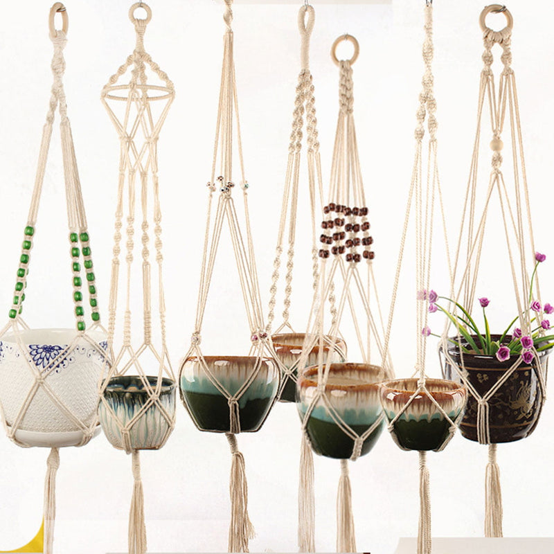 Handmade Macramé Plant Hangers – Boho Style Home Décor by SaaikaCrafts