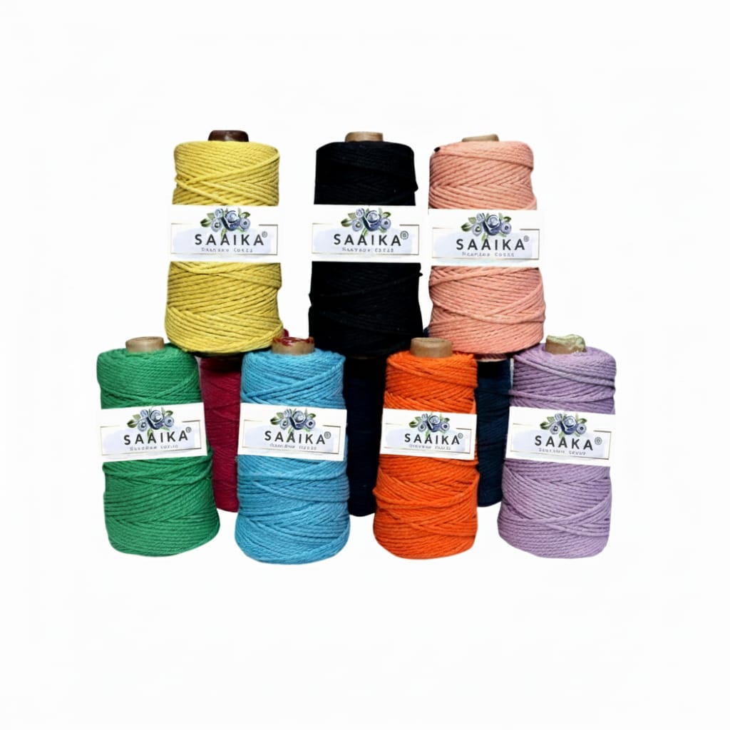 Premium Cotton Macramé Cords in Vibrant Colors