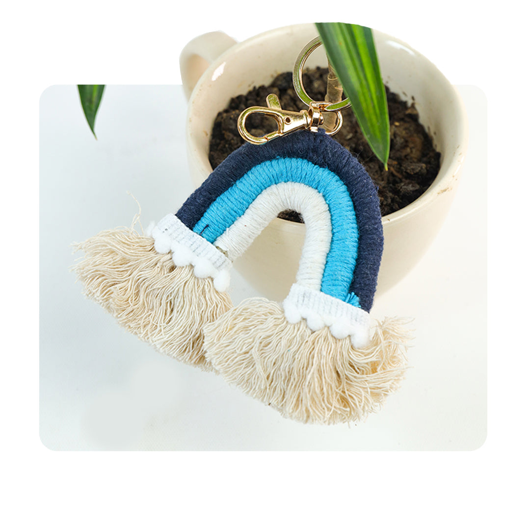 Handmade Macramé Keychain – Stylish, Eco-Friendly & Perfect for Gifting