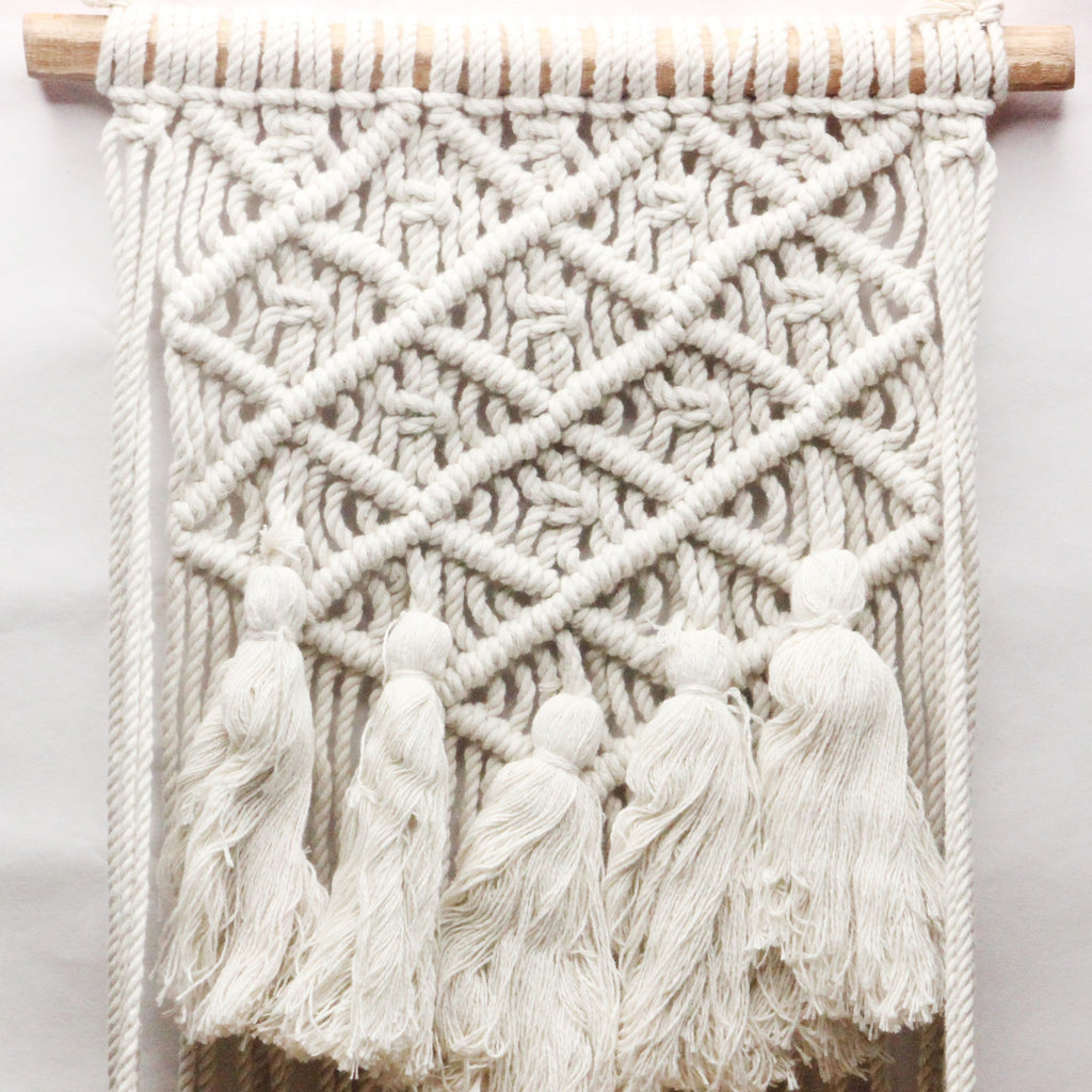 Macmrae wall hanging Crochet design With planks
