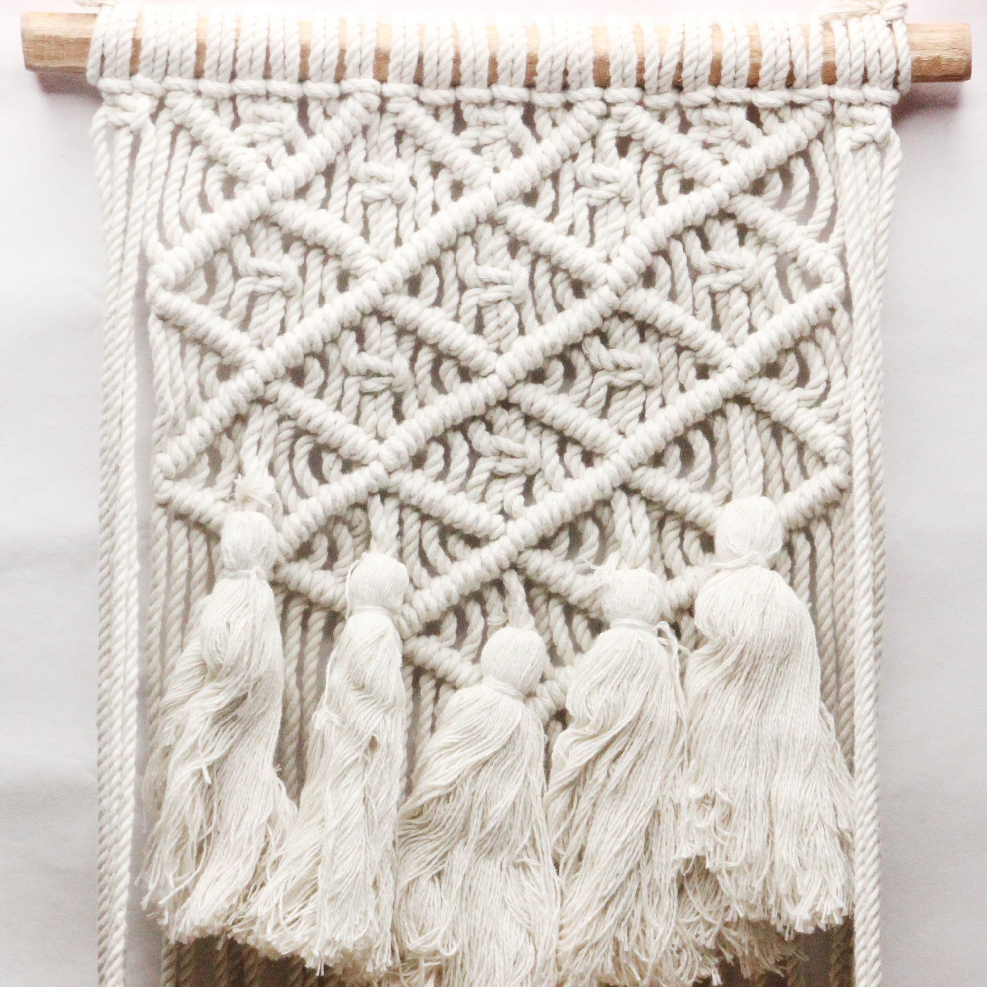 Macmrae wall hanging Crochet design With planks