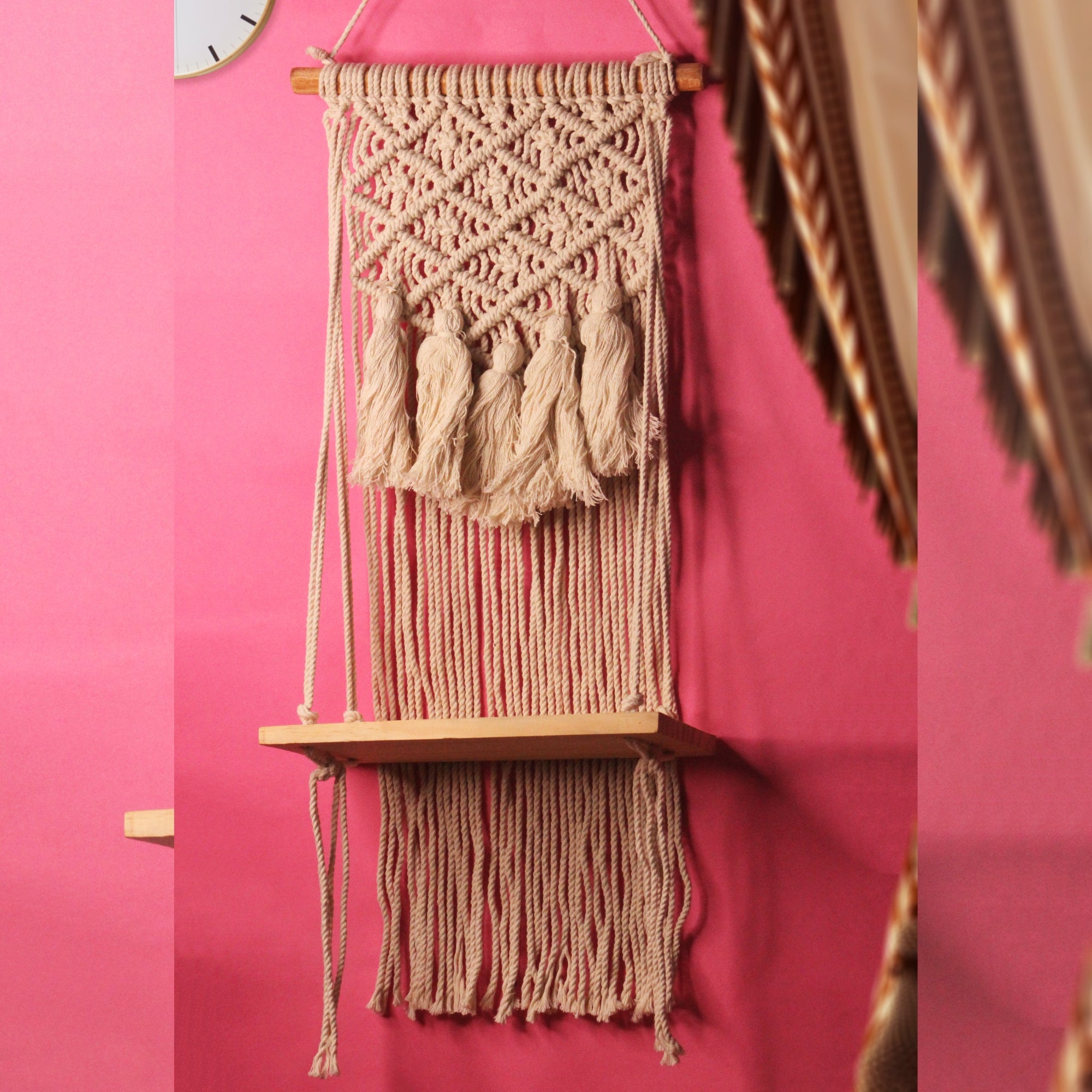 Macmrae wall hanging Crochet design With planks