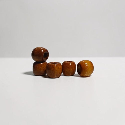 12mm Multicolour Wooden Beads for Crafts & Macrame | Painted Craft Beads