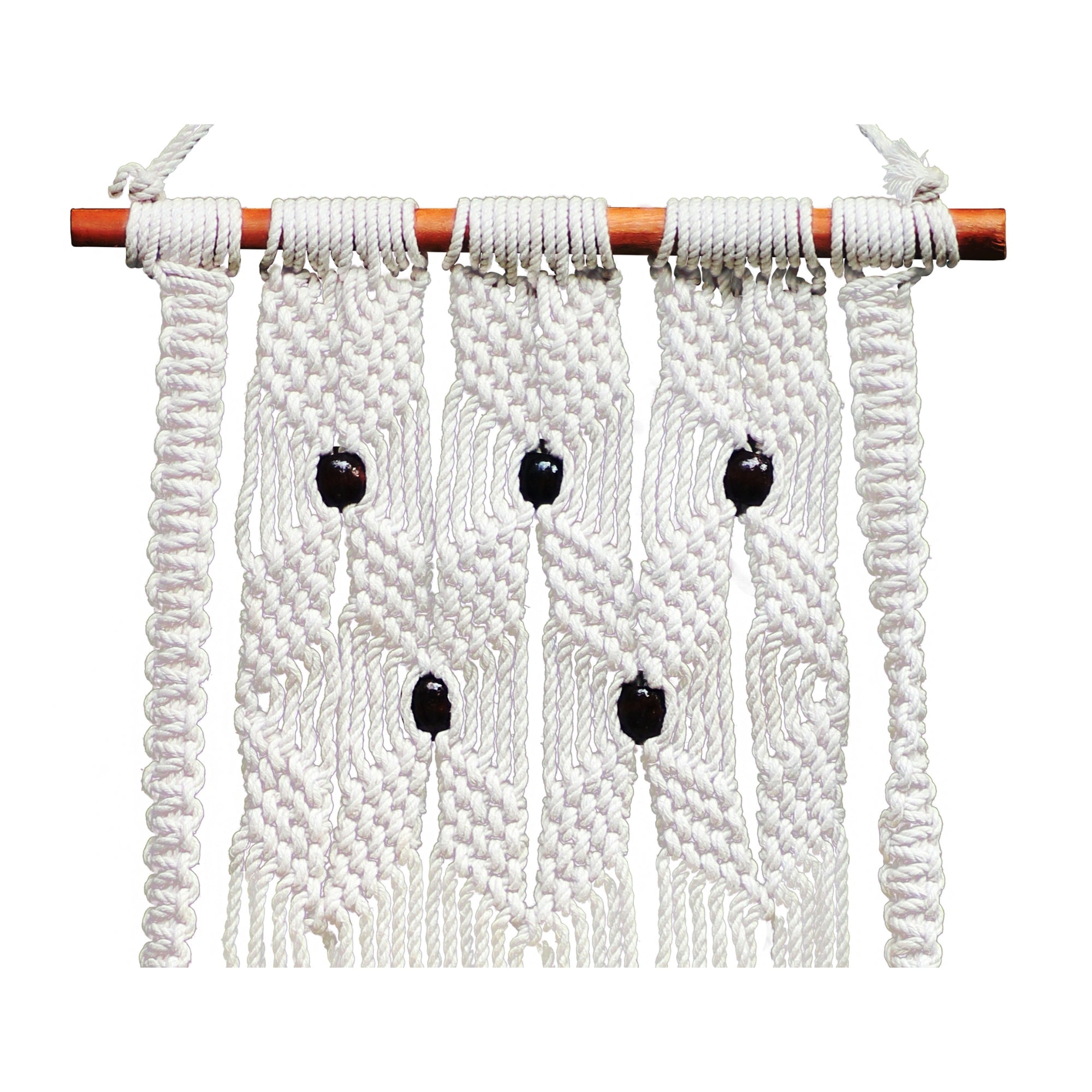 Macmrae wall hanging  Royal brown beads bohemian design With planks