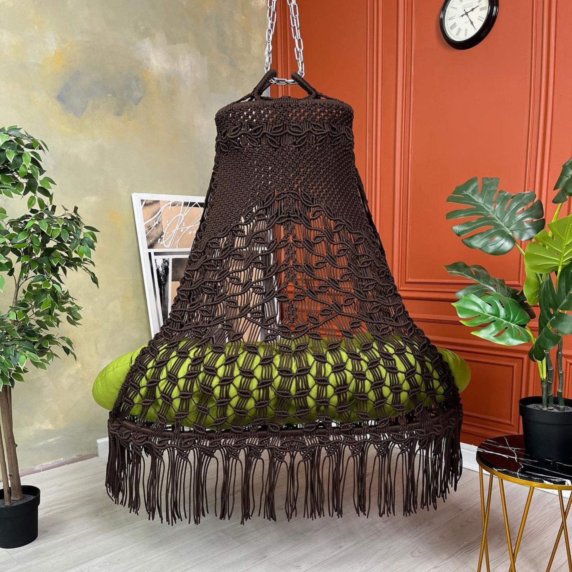 Macrame Hanging Sewing – Chic Cotton, Classic Black