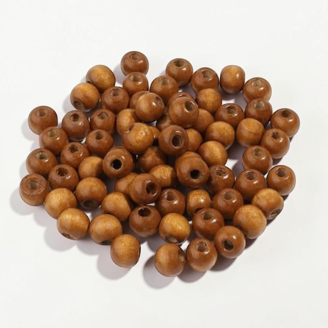 Round Colourful Wooden Beads for Crafts | DIY Jewelry & Macramé Supplies | Multicolor Wood Beads