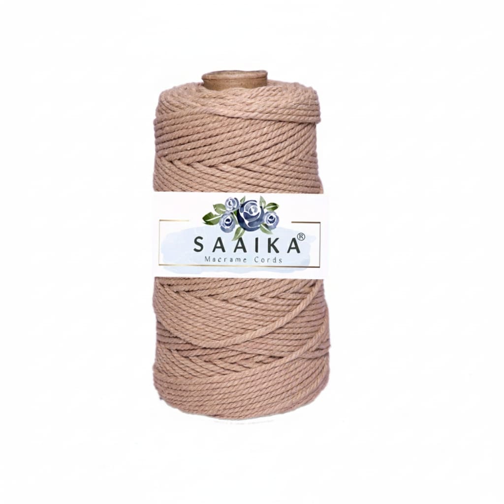 “Premium quality 3mm macrame cord made from soft cotton for handmade decor and macrame projects”