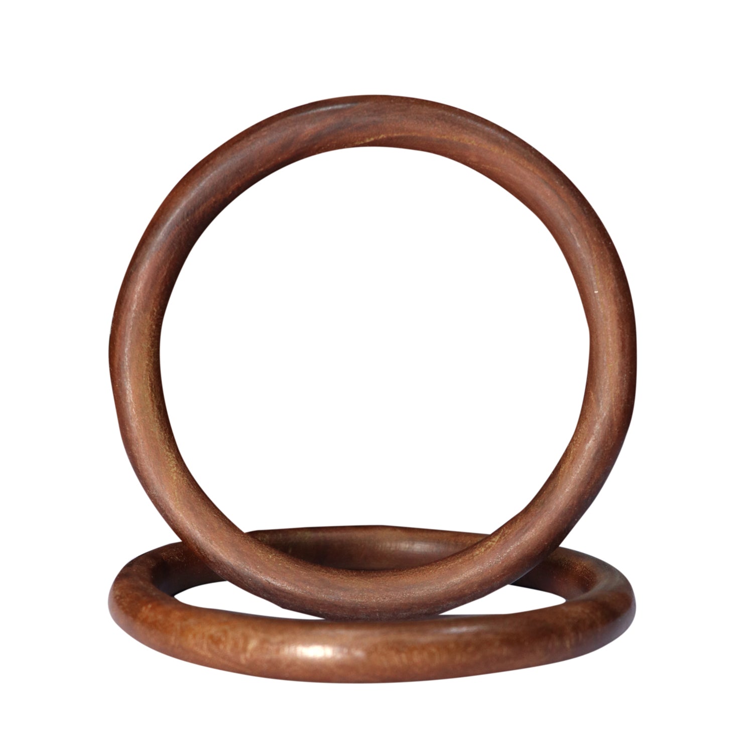 “Round wooden bag handle made from smooth natural wood for handbags, macrame bags and DIY crafts”