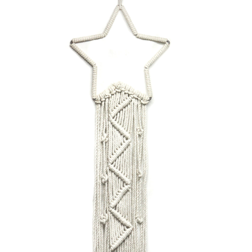 Macrame dream catcher moon and star combo