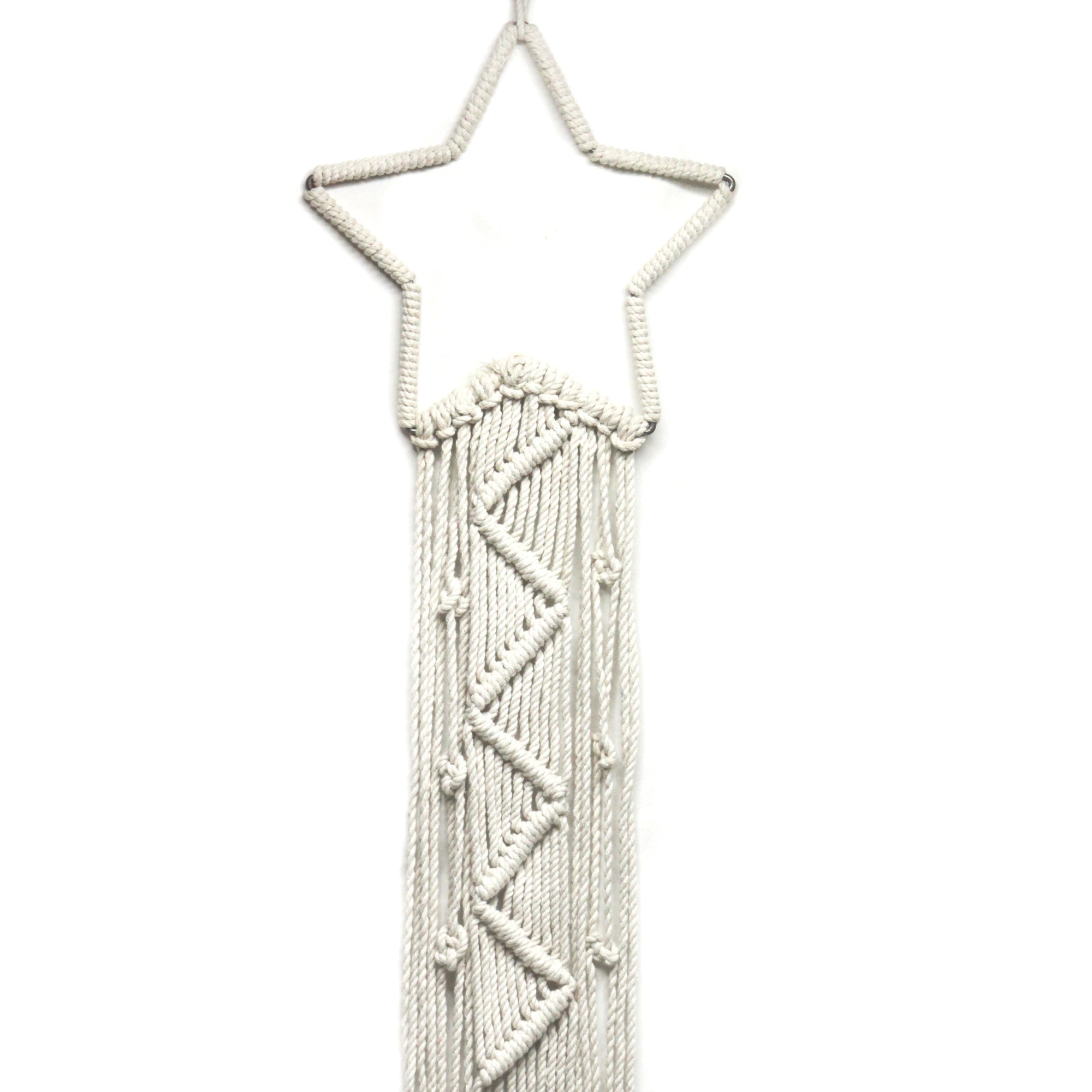 Macrame dream catcher moon and star combo