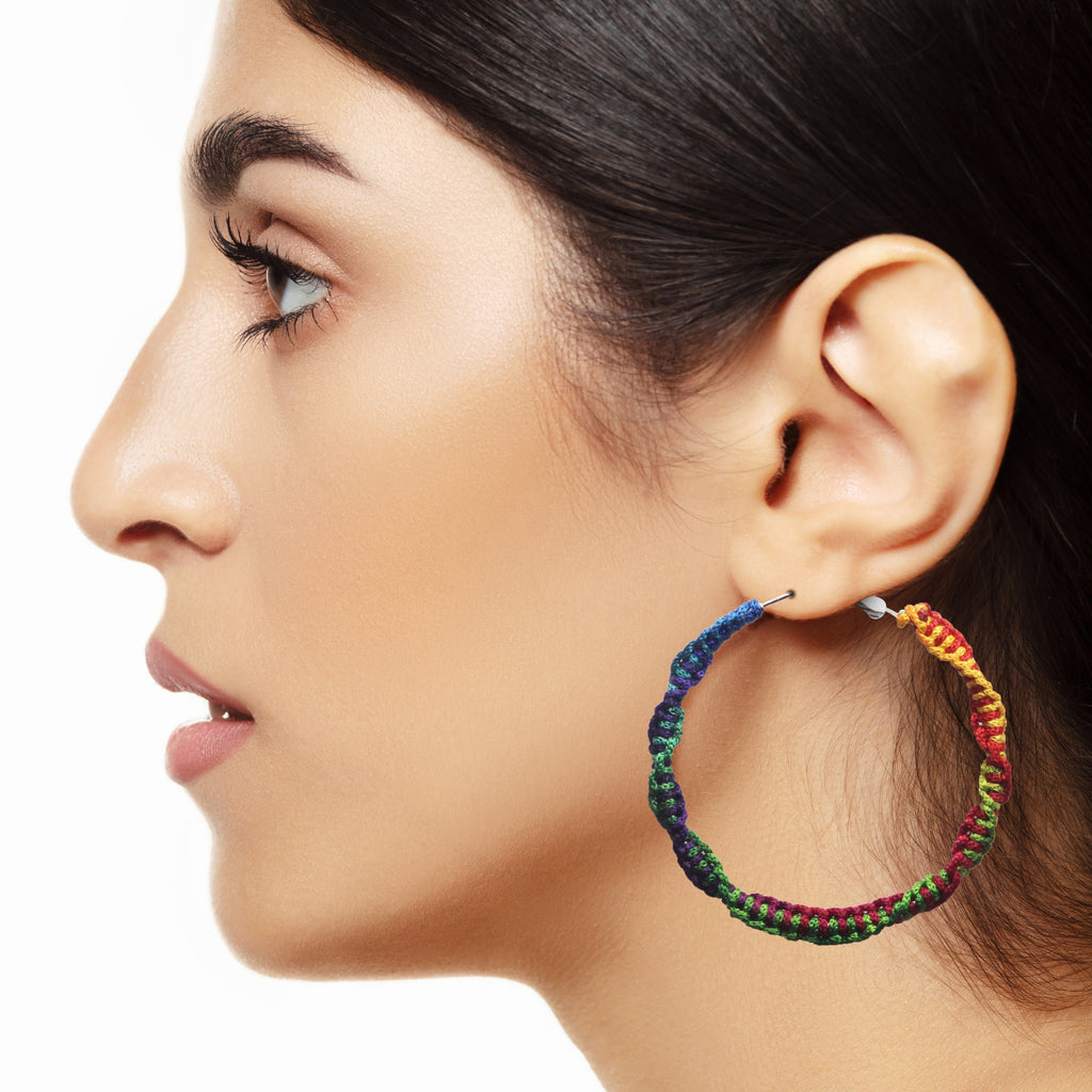 Bohemian Style Handmade Macrame Earrings