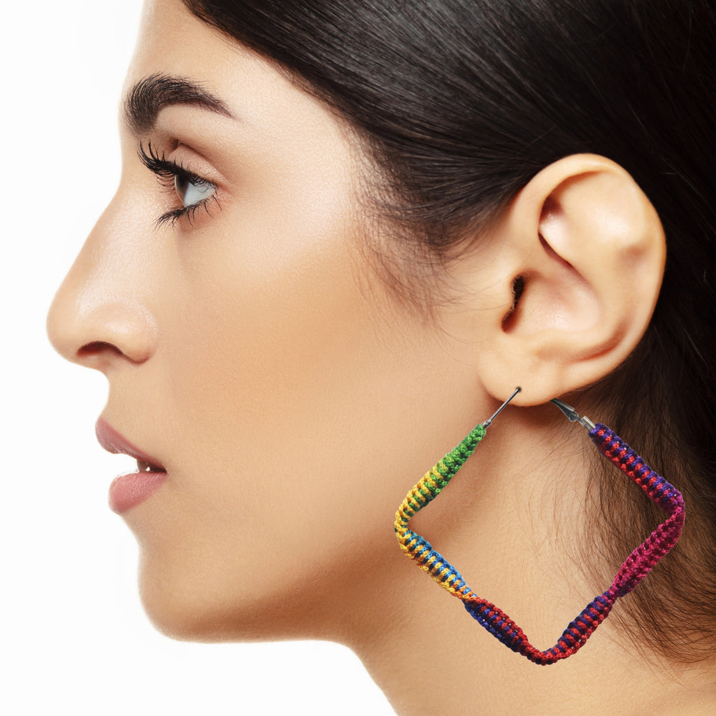 Bohemian Style Handmade Macrame Earrings