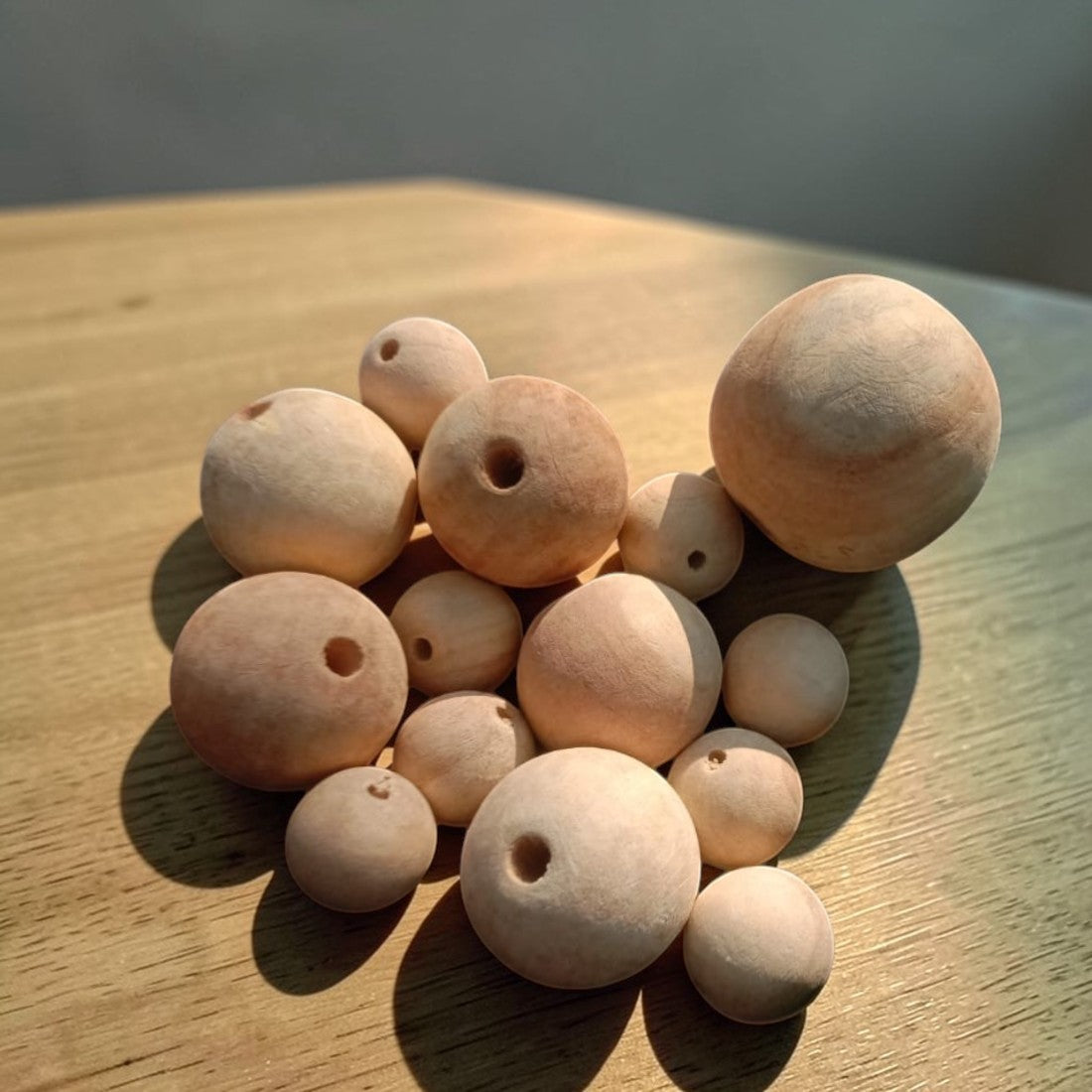 Natural Wooden Beads for Macrame & Craft | Round Wood Beads | Supplier
