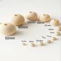 Natural Wooden Beads for Macrame & Craft | Round Wood Beads | Supplier