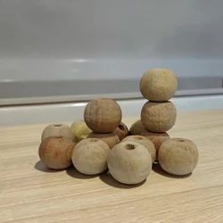 Natural Wooden Beads for Macrame & Craft | Round Wood Beads | Supplier