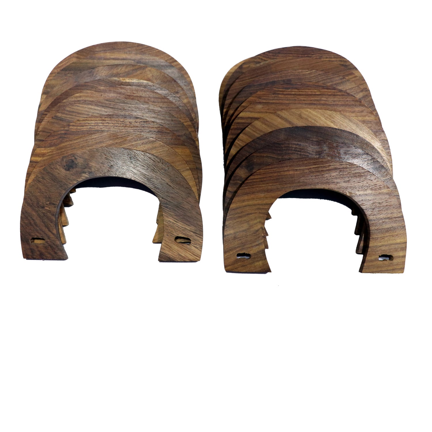 “U shape wooden bag handle made from smooth natural wood for handbags, macrame bags and DIY craft projects”