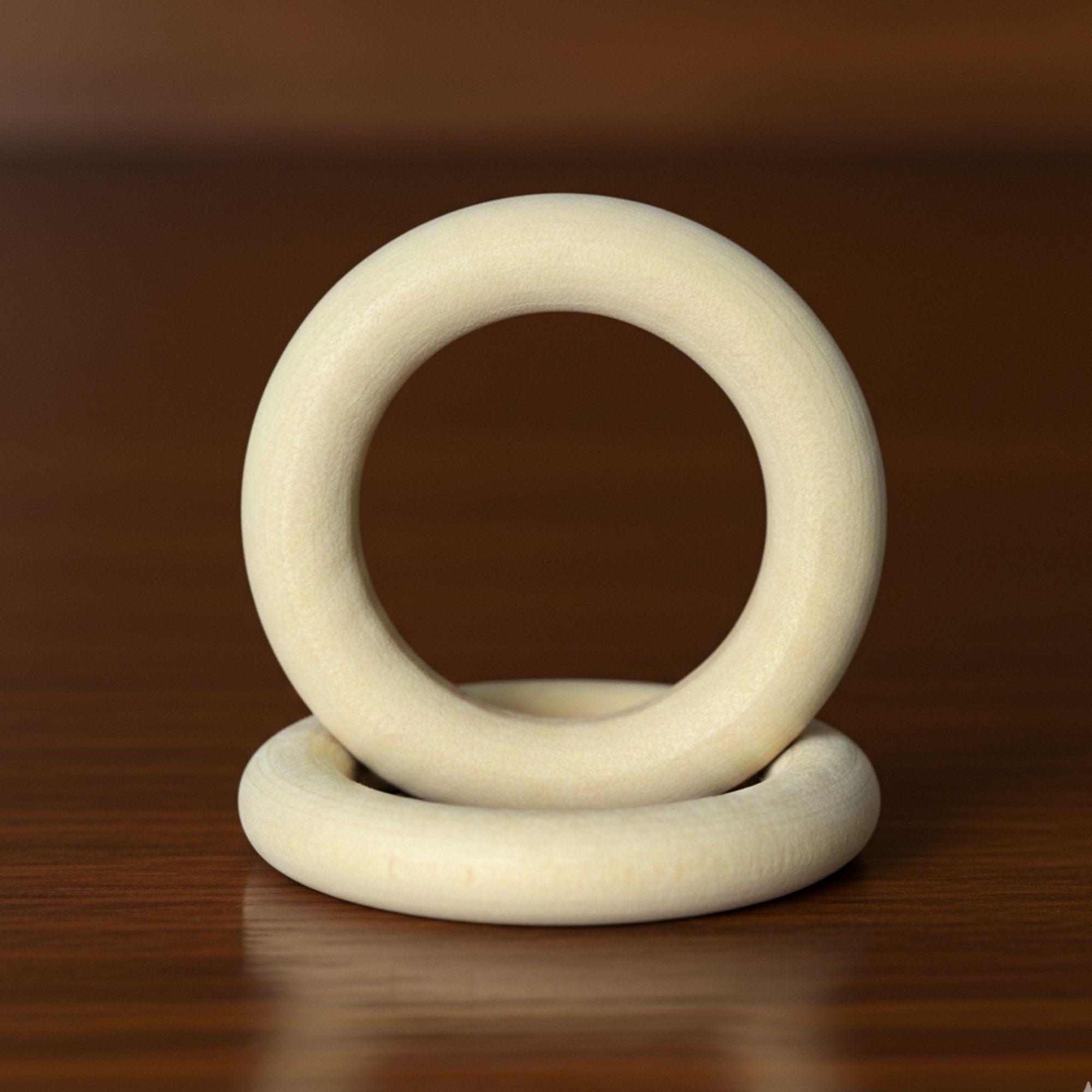 “Natural wooden rings for macrame projects, ideal for plant hangers, wall hangings and DIY crafts”