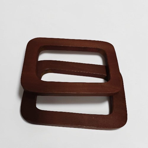 Wooden bag handle for macrame purse round shape saaika crafts