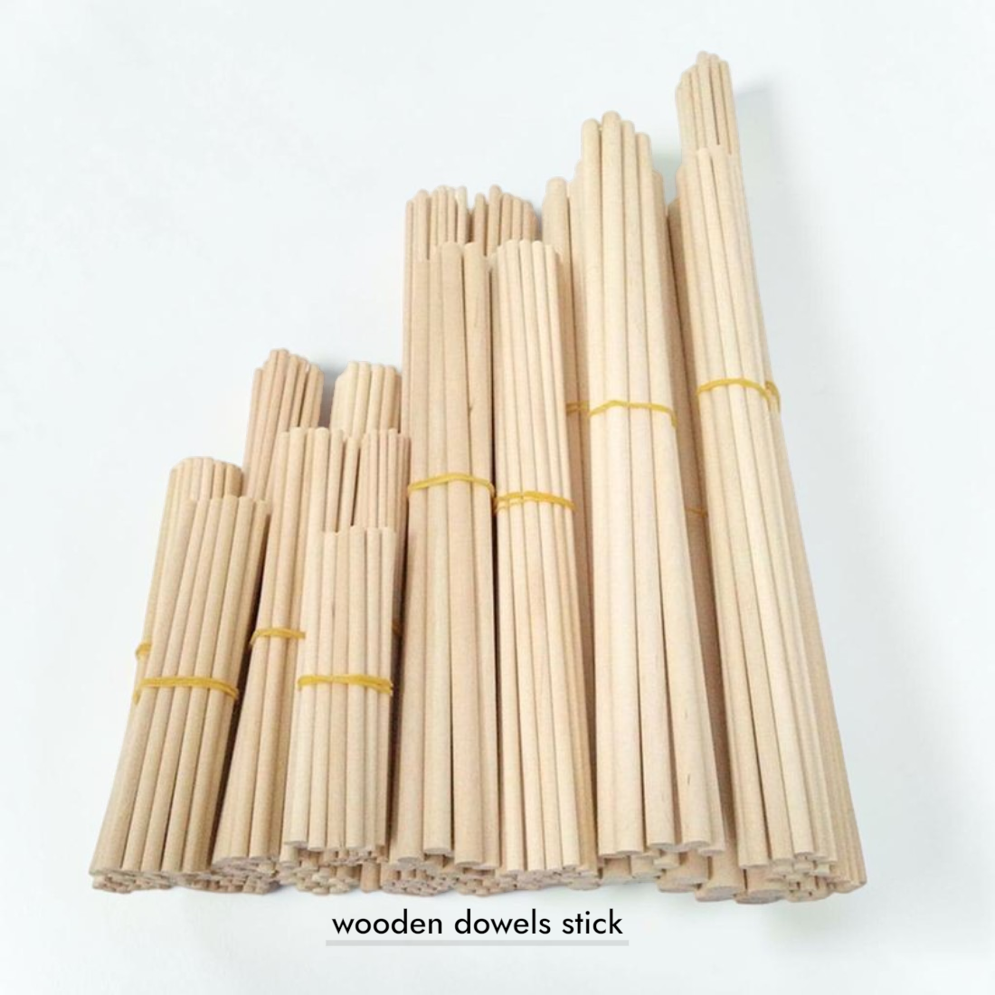 wooden dowels for macrame and crafts
