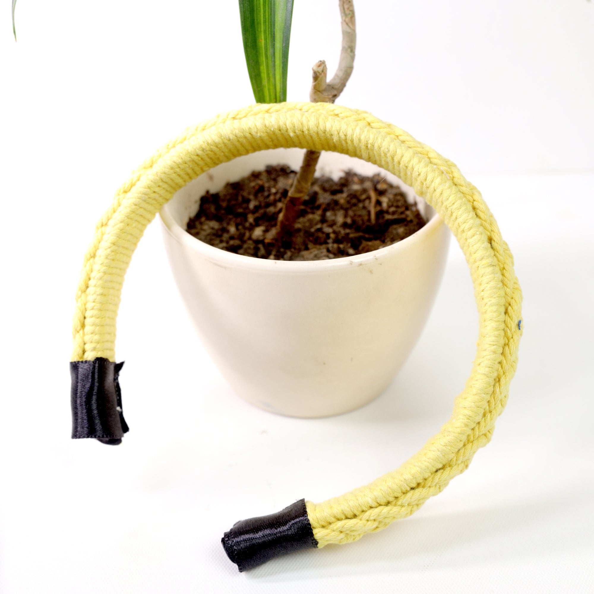 Bohemian Style Handmade Macrame Hairband – Refreshing Green Tones